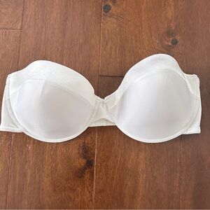 CATO women 44DD white strapless bra